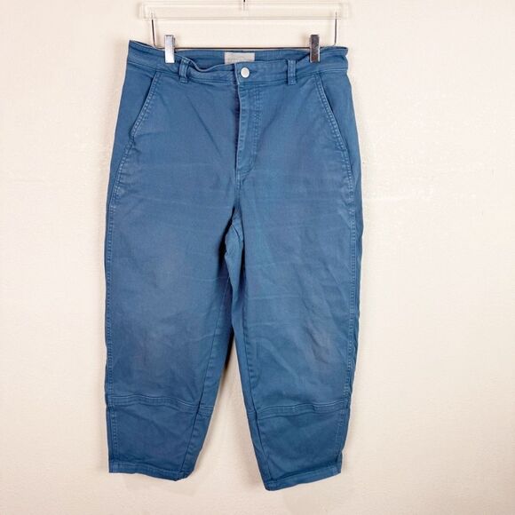 Everland Wide Leg Crop Pants Blue Size 12 - Picture 1 of 8